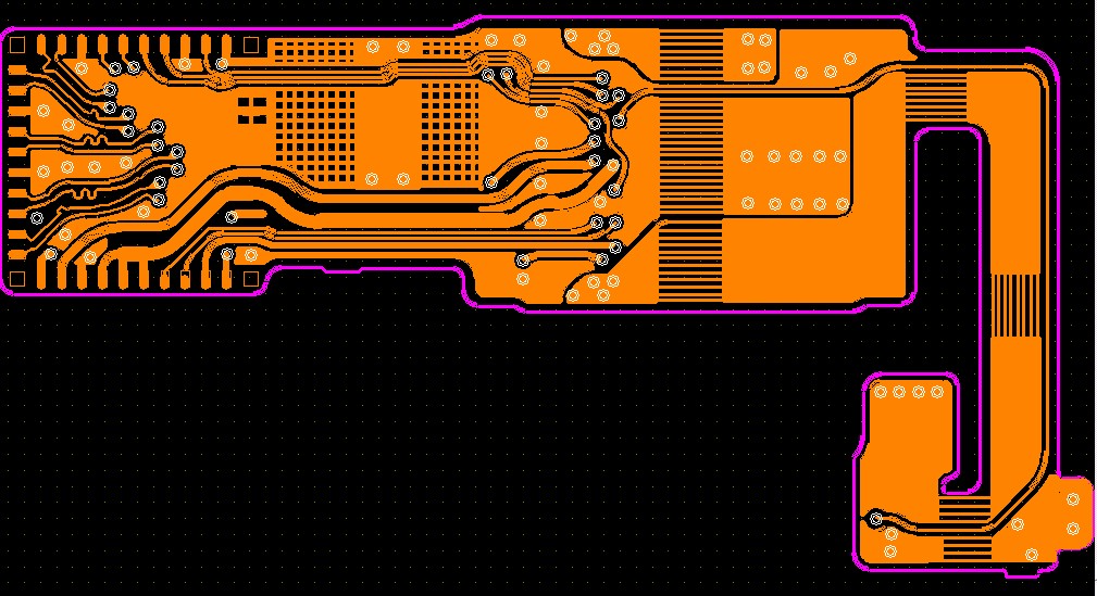 double layers rigid-flexible PCB